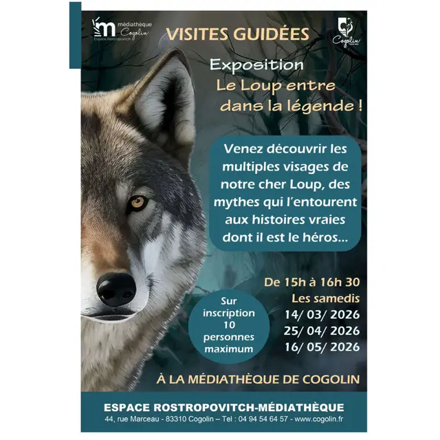 Visite de l'exposition Le loup entre dans la légende_Cogolin