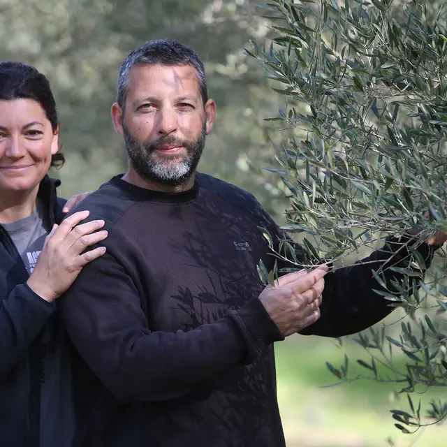Samuel et laurence Navarro, domaine saint veran entressen