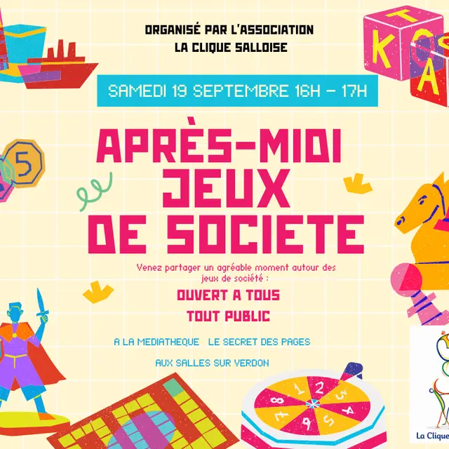 Après-midis Jeux de société