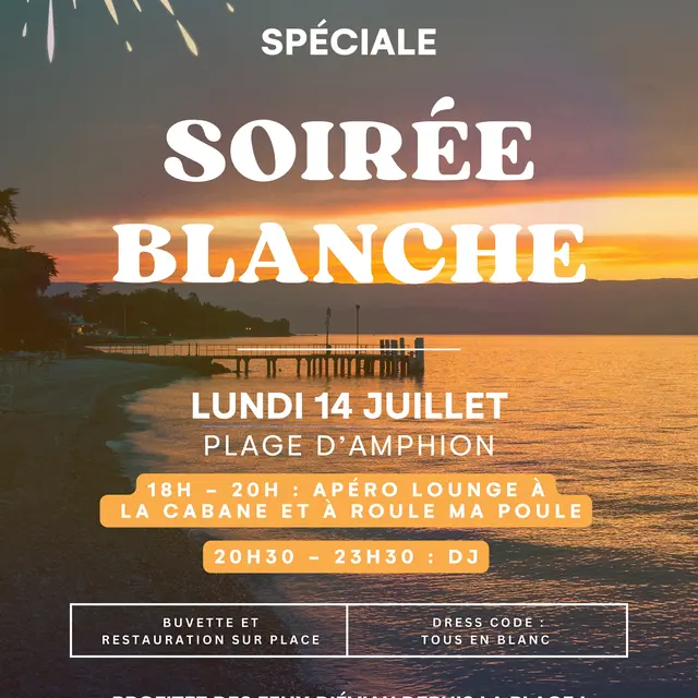 Soirée blanche à Publier