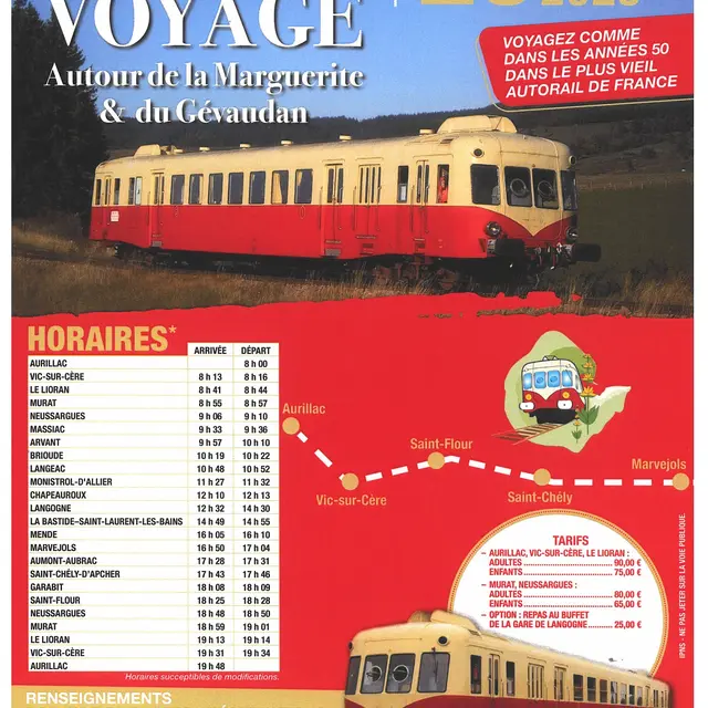 Voyage en train autour de la Margeride et du Gévaudan_Aurillac