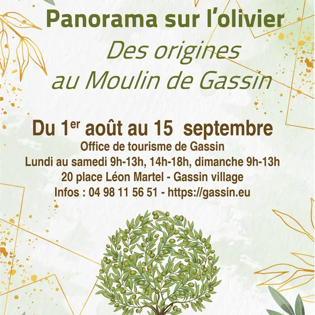 Panorama sur l'olivier : Des origines au Moulin de  Gassin_Gassin