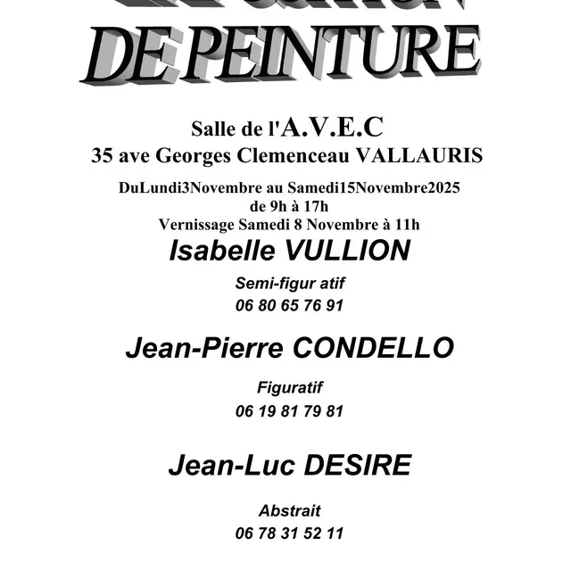 Exposition de Peinture_Vallauris Golfe - Juan