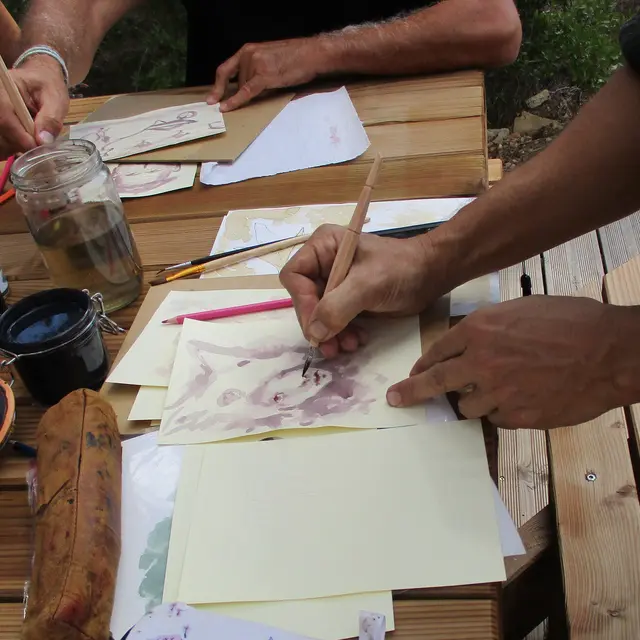 Atelier - Peinture au vin_Le Beausset