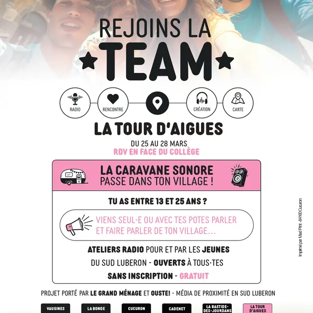 La Caravane sonore porté par le Grand Ménage passe à La Tour d' Aigues_La Tour-d'Aigues