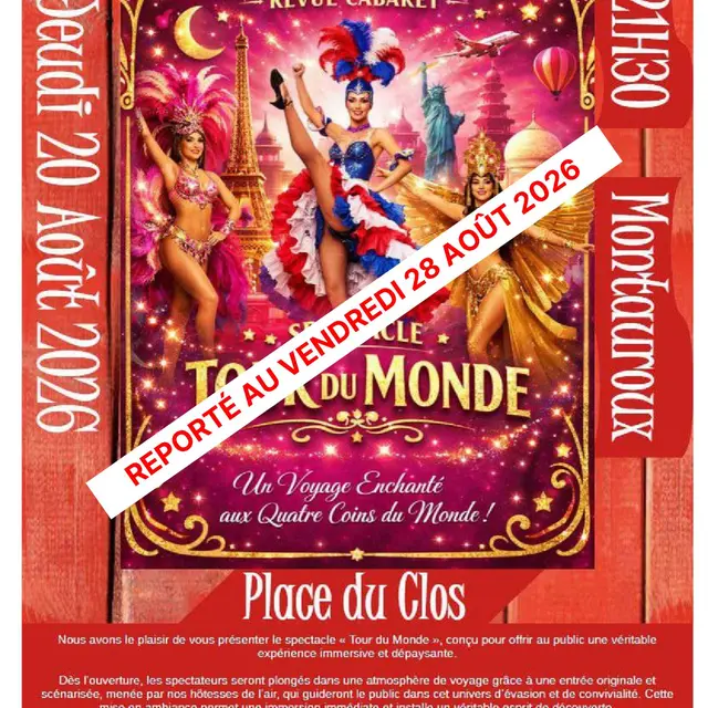 Cabaret Rêve d'étoile Tour du monde - spectacle gratuit_Montauroux