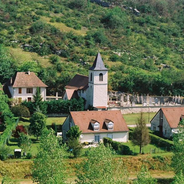 Vue aérienne Murs-et-Gélignieux