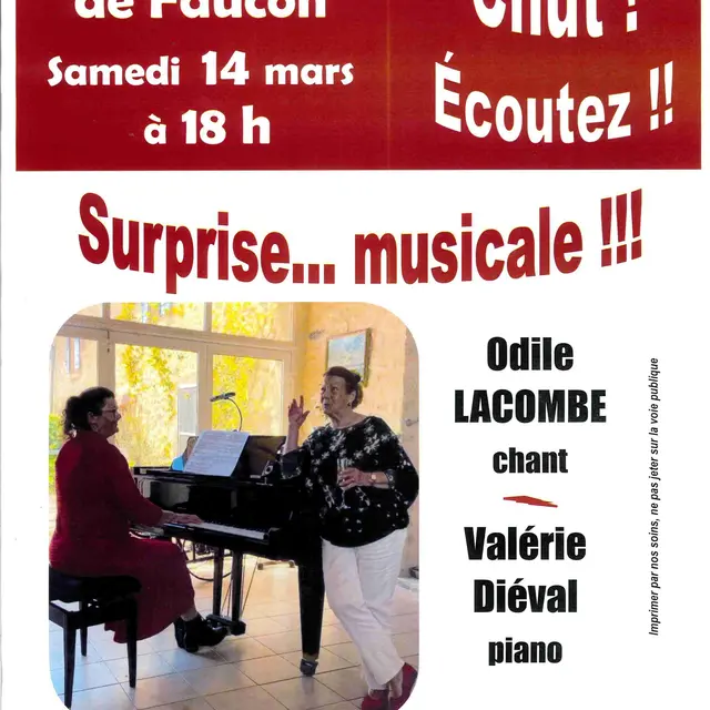 Chut! Ecoutez!! Surprise...musicale!!! à la bibliothèque de Faucon_Faucon