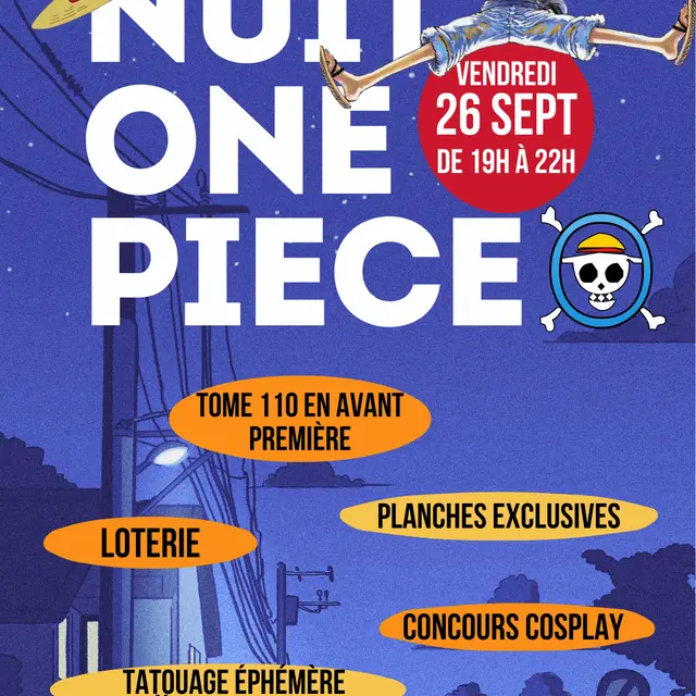 Librairie du Cap - Nuit One Piece_Saint-Laurent-du-Var