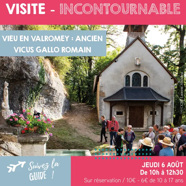 Visite guidée de Vieu-en-Valromey, ancien vicus gallo-romain
