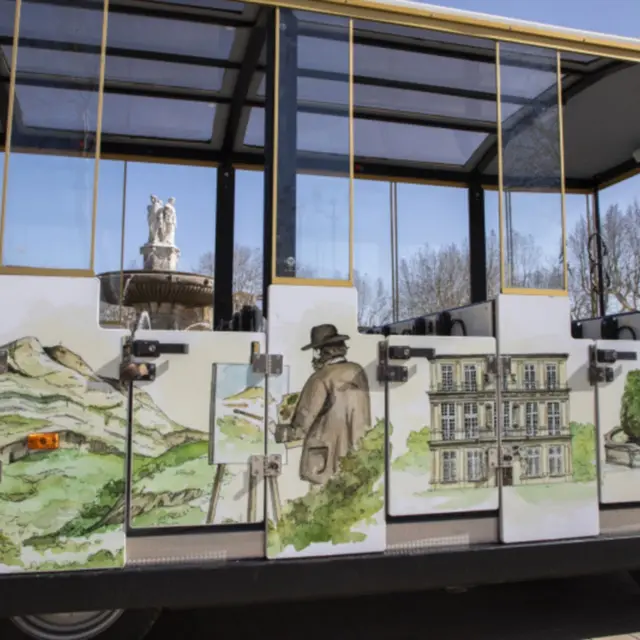Visite d’Aix-en-Provence en train touristique électrique – sur les pas de Cézanne_Aix-en-Provence