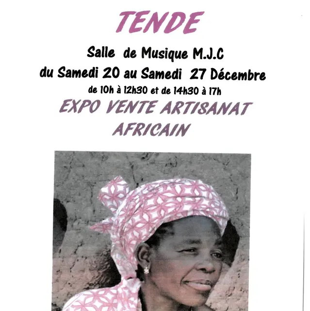 Exposition-vente artisanat africain_Tende