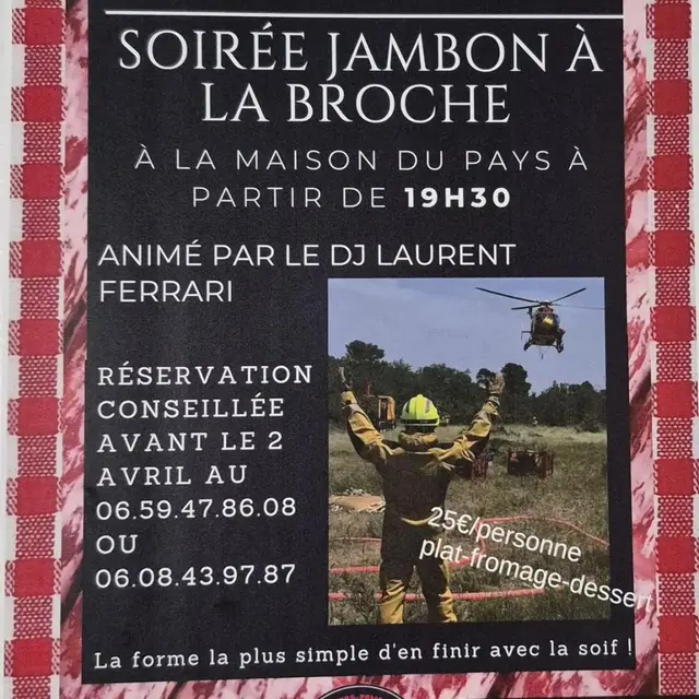 Soirée jambon à la broche_Plan-d'Aups-Sainte-Baume