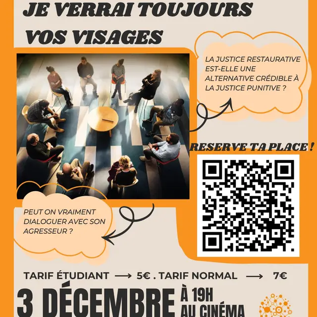Ciné-débat : Justice restaurative, et si le dialogue pouvait tout changer ?_Annecy