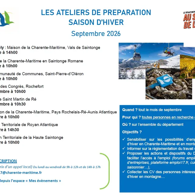 Atelier de préparation Emplois Saisonniers_Saint-Martin-de-Ré