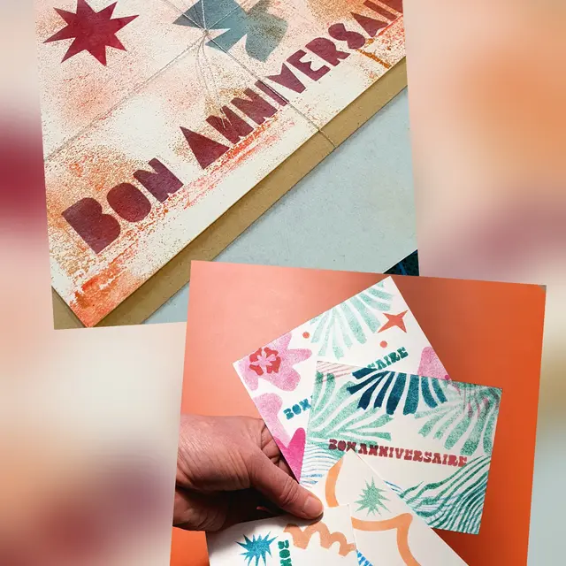Atelier Carte pochoir