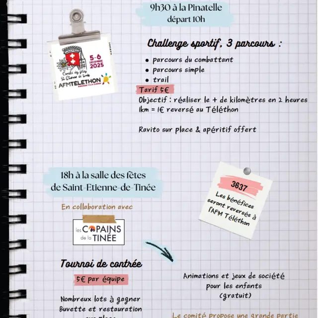 Téléthon challenge sportif_Saint-Étienne-de-Tinée