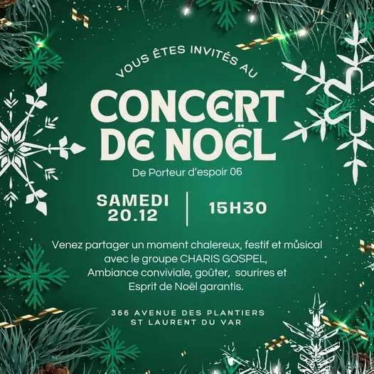 Concert de Noël - Porteur d'Espoir 06_Saint-Laurent-du-Var