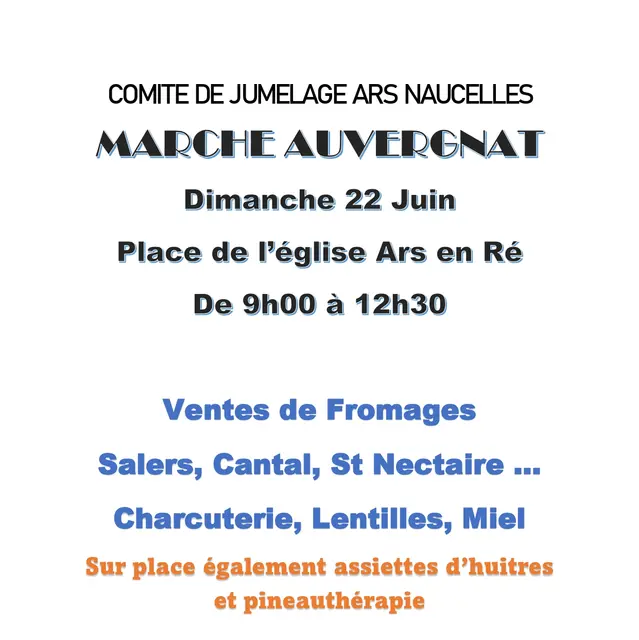 Marché auvergnat d'Ars-en-Ré