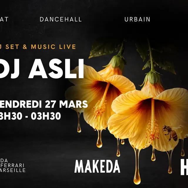 Concert  Honey B w/ DJ Asli au Makeda