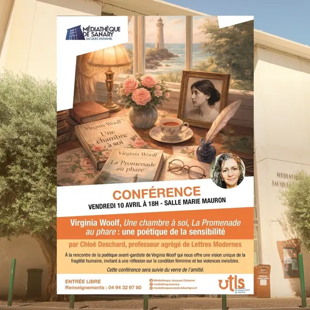 Conférence | Virginia Woolf, Une chambre à soi, La Promenade au phare : une poétique à la sensibilité_Sanary-sur-Mer