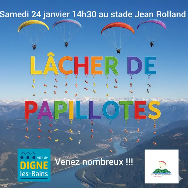Lâcher de papillotes_Digne-les-Bains