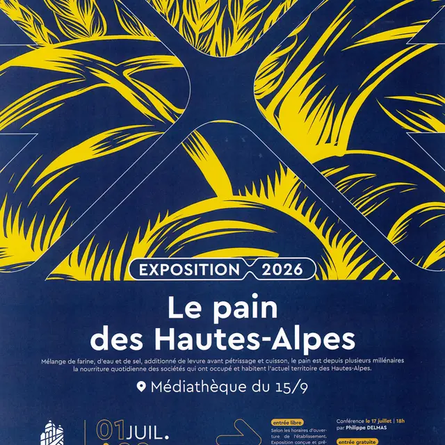 Exposition Le pain des Hautes-Alpes à la médiathèque_Briançon