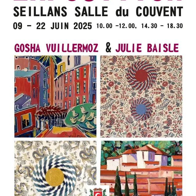Exposition des peintures de Vuillermoz & Baisle_Seillans