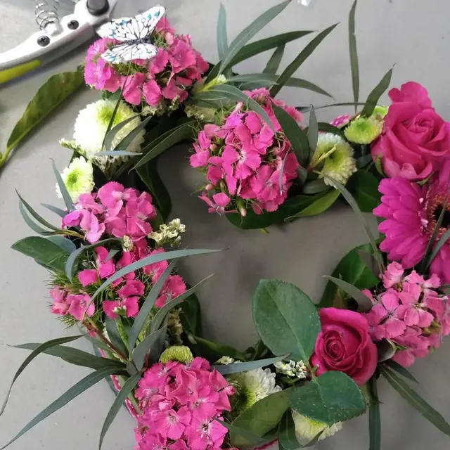 couronne de fleurs