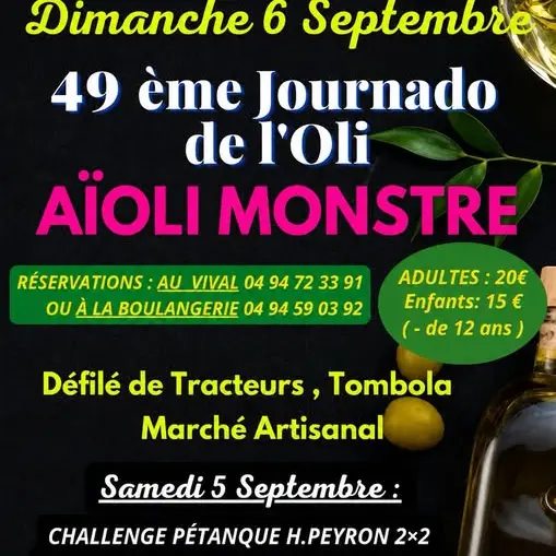 Repas : Aïoli monstre | Journado de l'oli_Tavernes