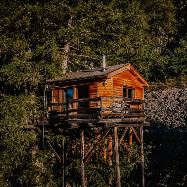 Cabane pour deux, vue drone