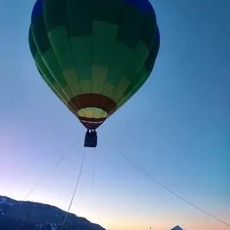 Vol captif en montgolfière