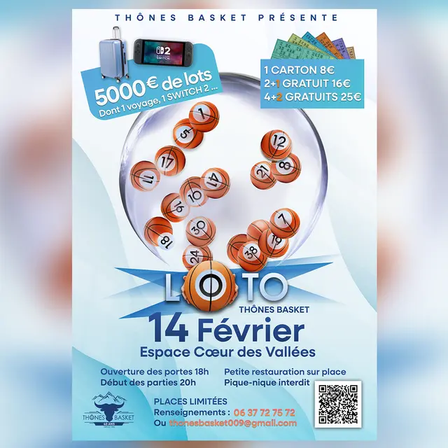 Loto du Basket Club_Thônes