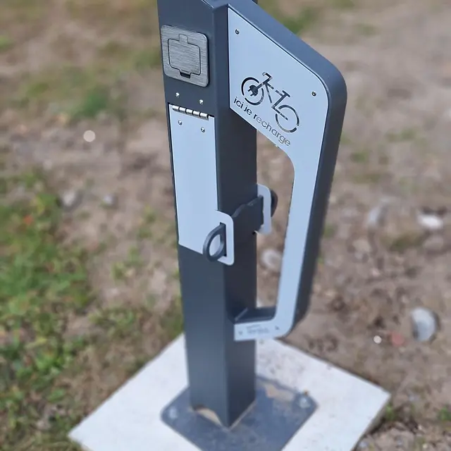 Station de recharge vélo à assistance électrique
