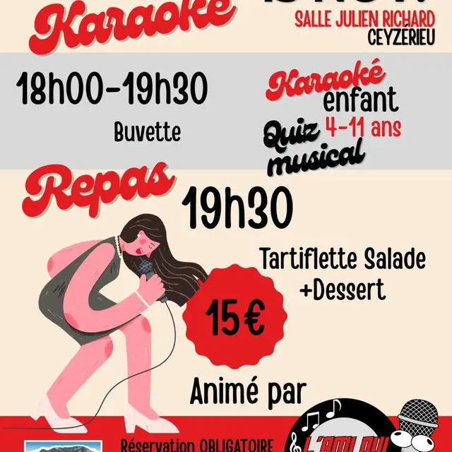 Soirée repas et karaoké_Ceyzérieu
