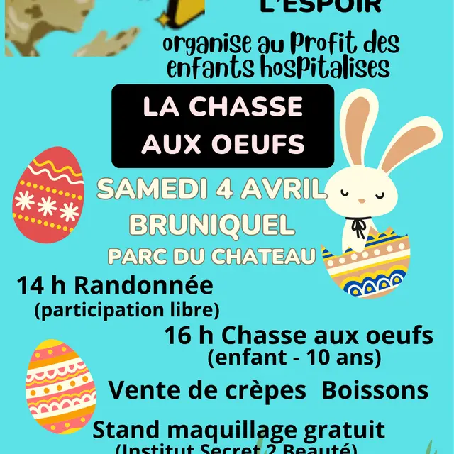 Chasse aux œufs, randonnée