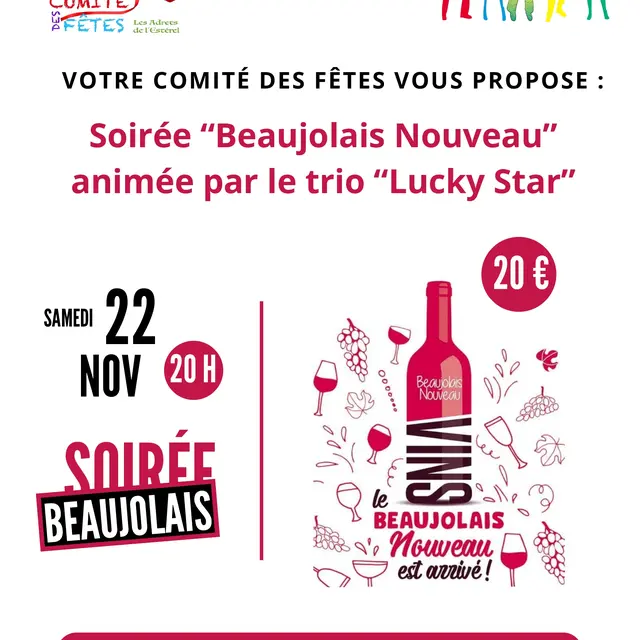 Soirée beaujolais nouveau_Les Adrets-de-l'Estérel