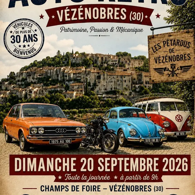JEP 2026 : Rassemblement Auto rétro_Vézénobres
