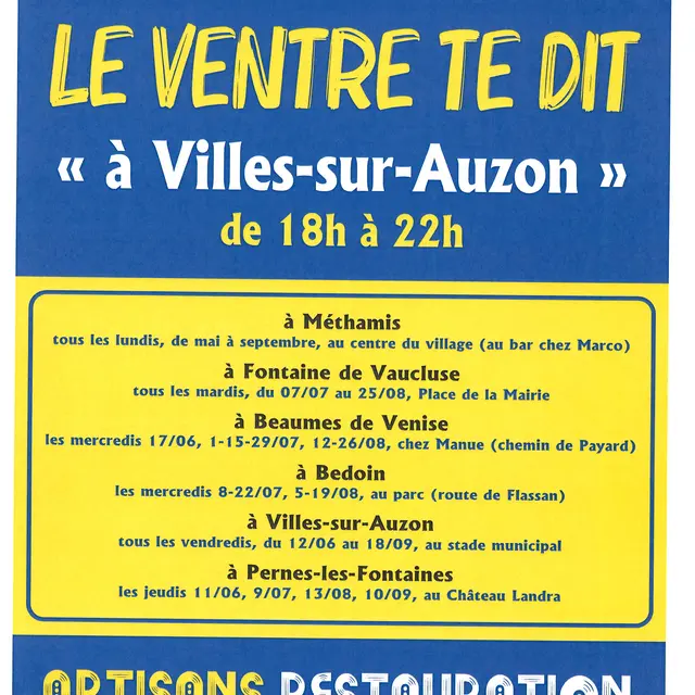 Marché du soir Le ventre te dit_Villes-sur-Auzon