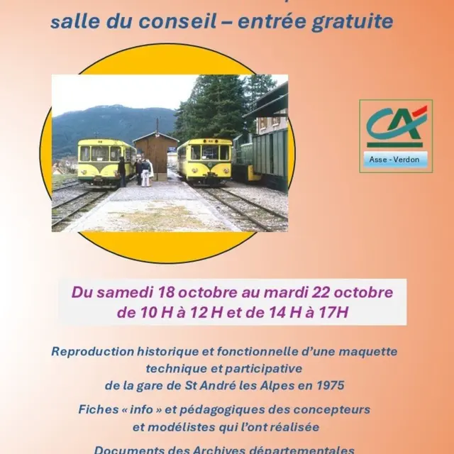 Exposition Trains Provence et Patrimoine_Saint-André-les-Alpes