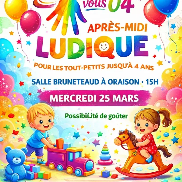 Après midi ludique pour les tout petits_Oraison