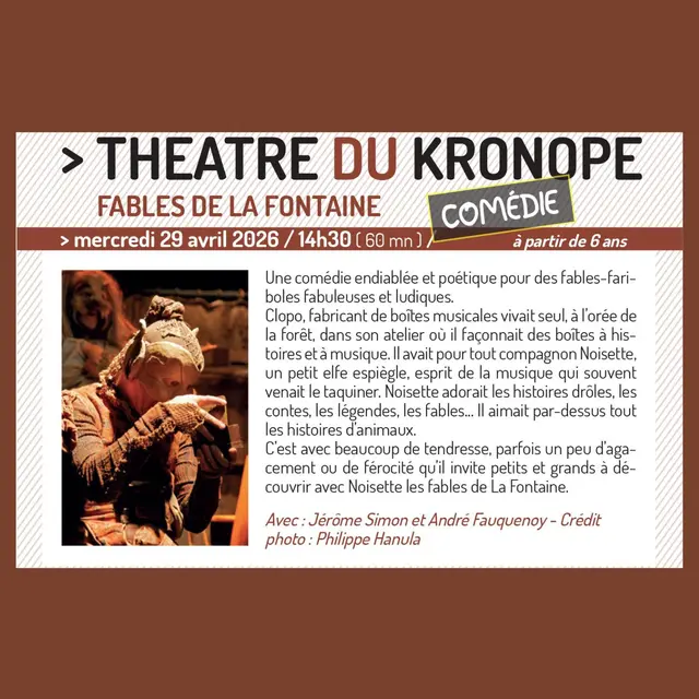 Théâtre du Kronope - Jeune Public_Vallauris Golfe - Juan