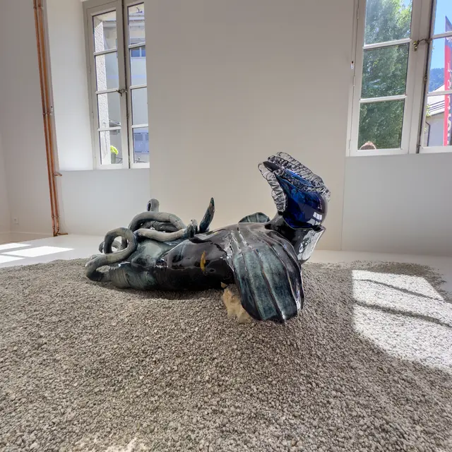 Sculpture de Yan Tomaszewski - Biennale Artocène_Saint-Gervais-les-Bains