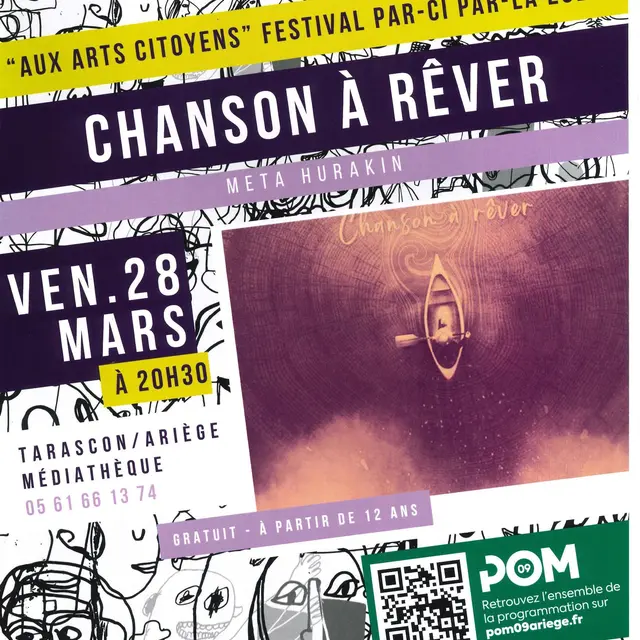 Spectacle : Chanson à rêver_Tarascon-sur-Ariège