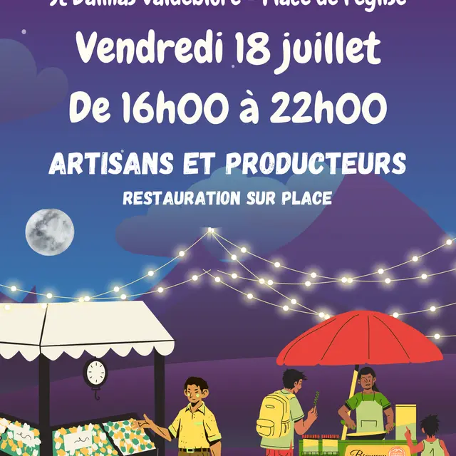 Marché à thème Le Marché fait Nocturne_Valdeblore