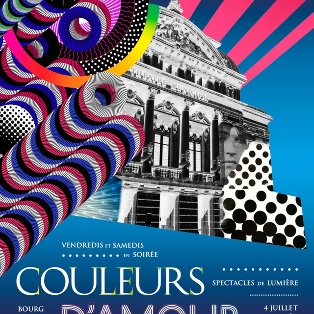 Affiche 2025 Spectacles de lumières Couleurs d’amour_Bourg-en-Bresse