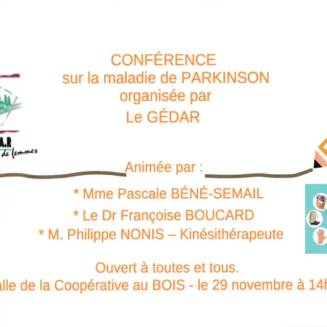 Conférence sur la maladie de Parkinson_Le Bois-Plage-en-Ré