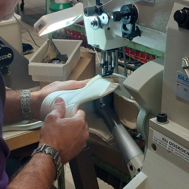 Confection d'une chaussure