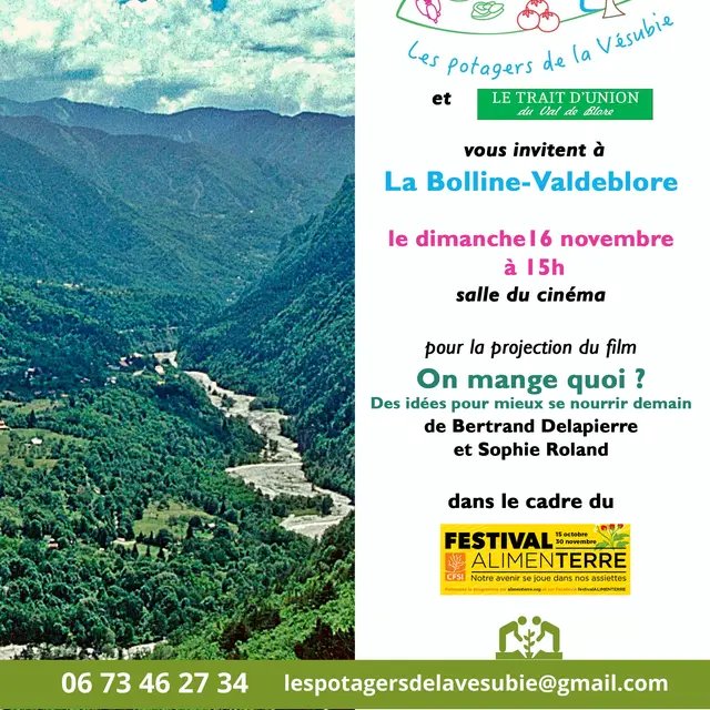 Projection On mange quoi salle de cinéma Valdeblore La Bolline_Valdeblore