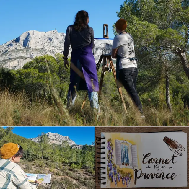 Aquarelle à la sainte victoire.